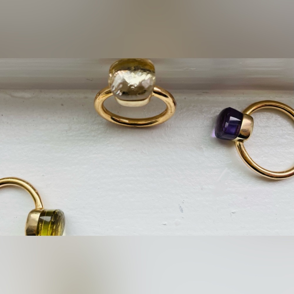 Pomellato Gold Ring with Clear Gemstone - Picture 5 of 8